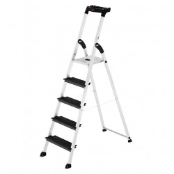 Escabeau pro aluminium HAILO XXL Blackline 6 marches avec tablette porte-outils de marque HAILO, référence: B10026500