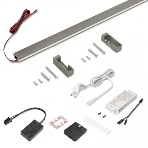 Kit barre de penderie Luxe LED Neonlynx 900 mm - détecteur RF Smart 2700 K - EMUCA