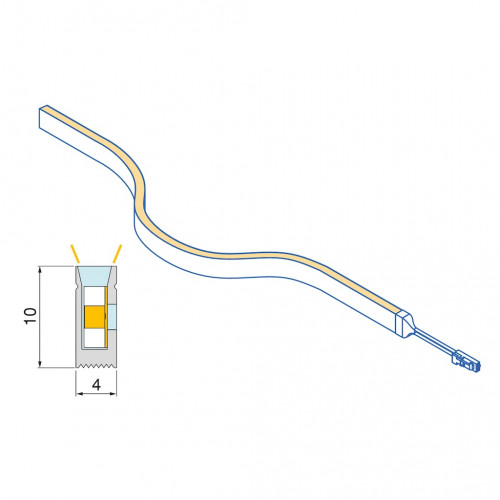 Kit ruban LED - Neonlynx V 5 m - blanc chaud 2700 K avec détecteur RF Smart - EMUCA