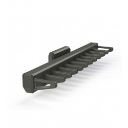 Porte-cravates latéral extractible Quartz 436 mm - titane de marque EMUCA, référence: B10028700