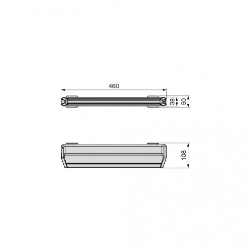 Porte-vêtements extractible Quartz 460 mm - titane - EMUCA