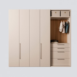 Lot de 10 poignées de meuble Orlando 136 mm - entraxe 96 mm nickel satiné - EMUCA