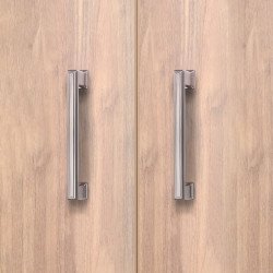 Lot de 5 poignées de meuble Tanger 147,5 mm - entraxe 128 mm nickel satiné - EMUCA