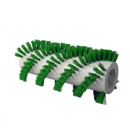 Brosse spirale nylon verte - - nettoyage terrasse et gazon synthétique - Batavia