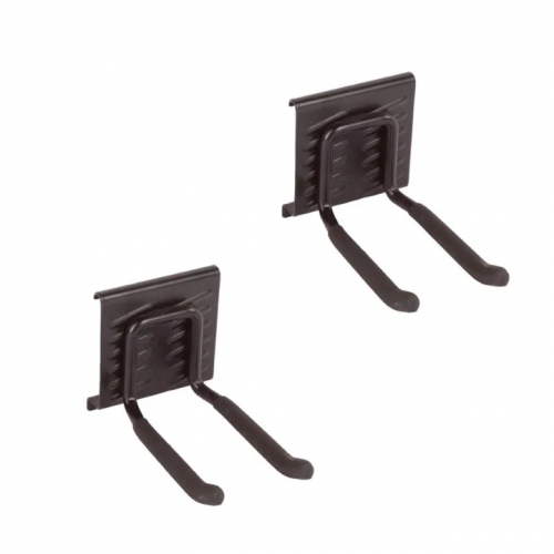 Set de crochets courts Maxxclick en acier - support mural pour outils et accessoires - Batavia