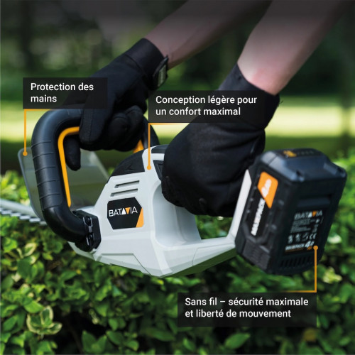 Taille-haie sans fil - Maxxpack 18V - Lame 560 mm - sans batterie ni chargeur - Batavia