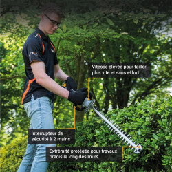 Taille-haie sans fil - Maxxpack 18V - Lame 560 mm - sans batterie ni chargeur - Batavia