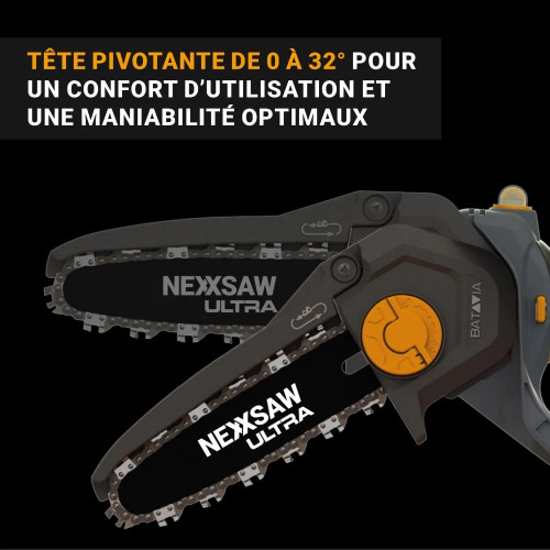 Élagueuse sans fil - Nexxsaw V3 Ultra - Brushless 18V – Guide 7” 17,78 cm - Batavia