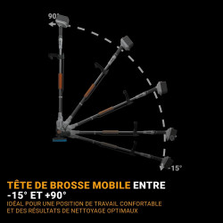 Brosse motorisée sans fil brushless - Twin Brush - Maxxpack 18V - vendue sans batterie ni chargeur - Batavia