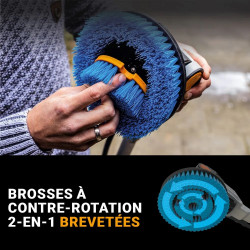 Brosse motorisée sans fil brushless - Twin Brush - Maxxpack 18V - vendue sans batterie ni chargeur - Batavia