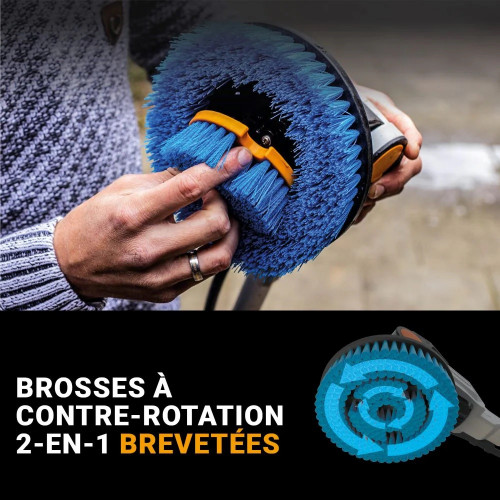 Brosse motorisée sans fil brushless - Twin Brush - Maxxpack 18V - vendue sans batterie ni chargeur - Batavia