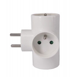 Triplite 3 prises 16 A blanche - adaptateur multiprise compact de marque Gao, référence: B10033000