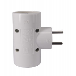 Triplite 3 prises 16 A blanche - adaptateur multiprise compact - Gao