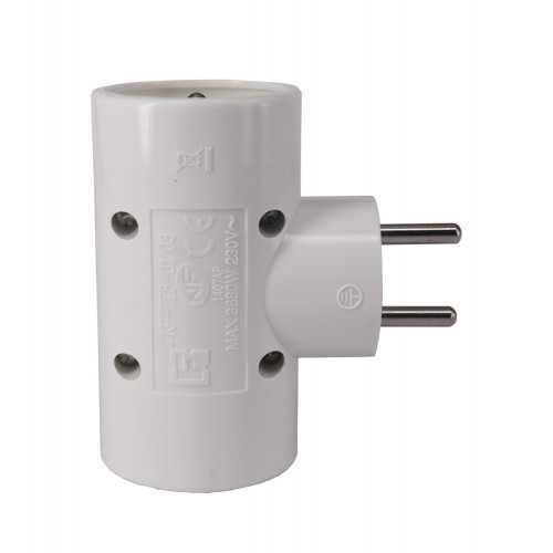 Triplite 3 prises 16 A blanche - adaptateur multiprise compact - Gao