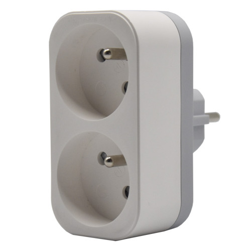 Biplite 2P 16 A blanche - adaptateur électrique 230 V max 3680 W - Link2home