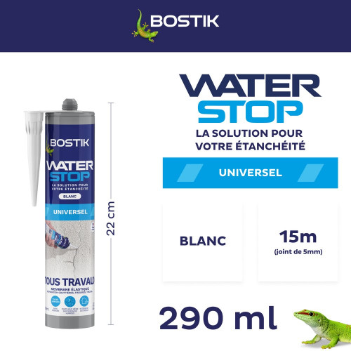 Membrane d'etancheite Waterstop blanc BOSTIK 290ML - Bostik