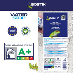 Membrane d'etancheite Waterstop blanc BOSTIK 290ML - Bostik
