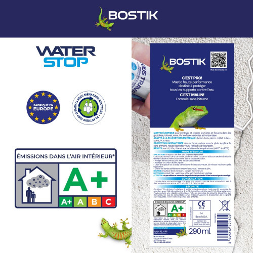 Membrane d'etancheite Waterstop blanc BOSTIK 290ML - Bostik