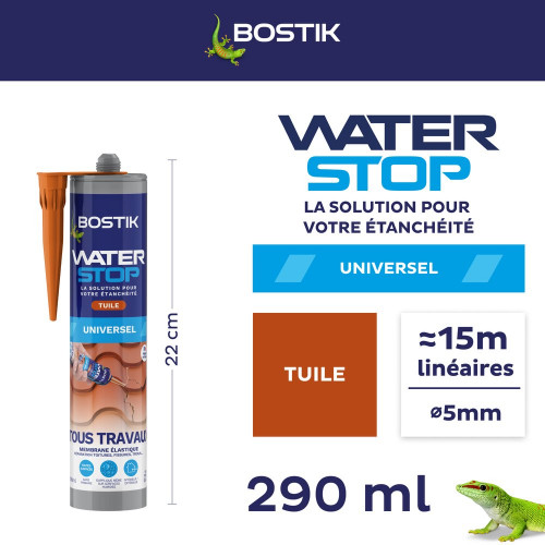 Membrane d'étanchéité Waterstop BOSTIK 290ML TUILE - Bostik