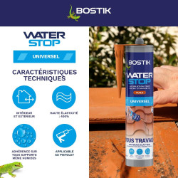 Membrane d'étanchéité Waterstop BOSTIK 290ML TUILE - Bostik