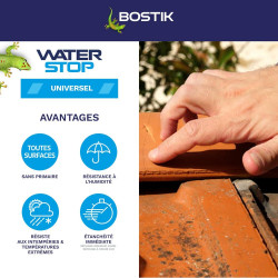 Membrane d'étanchéité Waterstop BOSTIK 290ML TUILE - Bostik