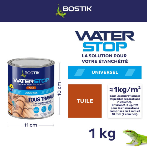 Membrane d'étanchéité Waterstop tuile BOSTIK 1 kg - Bostik