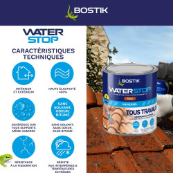 Membrane d'étanchéité Waterstop tuile BOSTIK 1 kg - Bostik