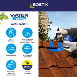 Membrane d'étanchéité Waterstop tuile BOSTIK 1 kg - Bostik