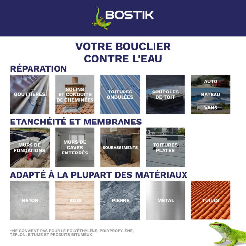 Membrane d'étanchéité Waterstop tuile BOSTIK 1 kg - Bostik