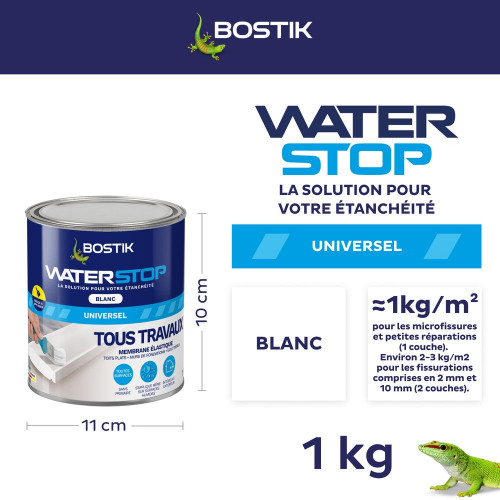 Membrane d'étanchéité Waterstop blanc BOSTIK 1KG - Bostik