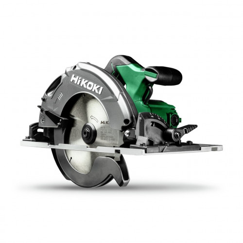 Scie circulaire - Ø190 capacité 66 - 1300W - frein moteur semelle adaptrail lame bois HitCase - Hikoki