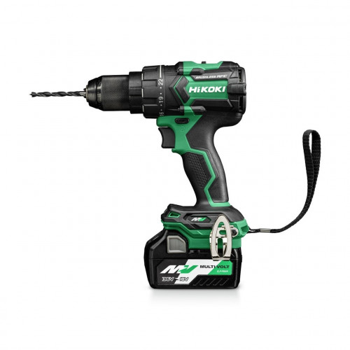 Perceuse visseuse MultiVolt - 36 et 18V 2,5 et 5,0Ah Brushless 155Nm mandrin auto-serrant 13mm - RFC HitCase - Hikoki