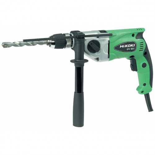 Perceuse - 690W 45Nm acier béton bois 13 et 18 40mm - mandrin automatique 13 - en coffret - Hikoki