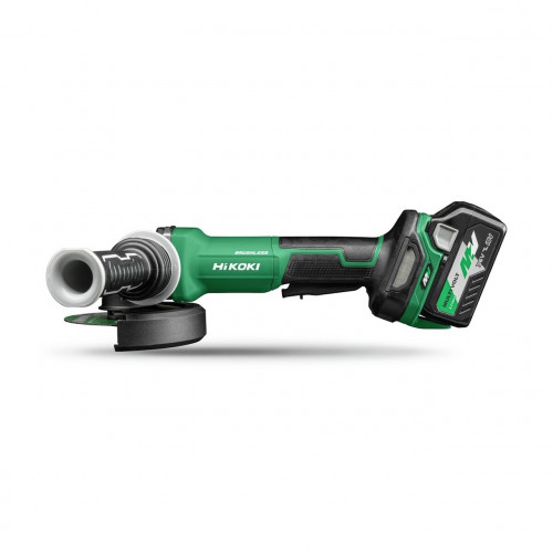 Meuleuse - Ø125 - MultiVolt - 36V 2,5Ah - Brushless - Frein - interrupteurhomme mort LVH - HitCase - Hikoki