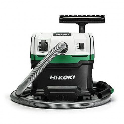 Aspirateur - 1200W 4,2 m³/min Cuve 20L - poussière eau classe L nettoyage filtre manuel - Hikoki