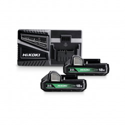 Kit 2 - batterie18V 2Ah BSL1820M + chargeur 14,4V-18V - UC18YFSLW0Z de marque Hikoki, référence: B10057000