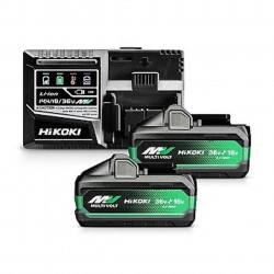 Kit 2 - batterie36V 4,0Ah - MultiVolt BSL36B18X + chargeur rapide de marque Hikoki, référence: B10057200