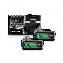Kit 2 - batterie18V 5Ah BSL1850MA + chargeur rapide 14,4V-18V - UC18YSL3W0Z de marque Hikoki, référence: B10057300