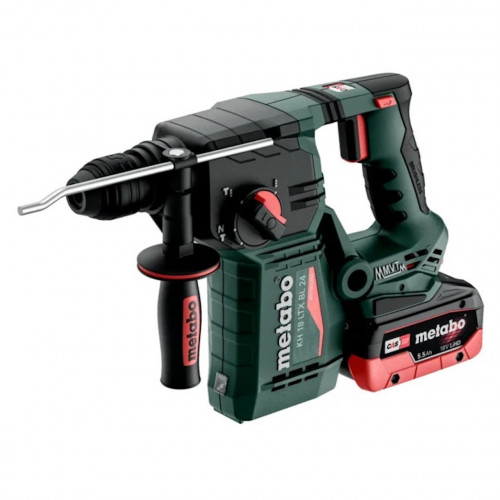 Marteau perforateur burineur 18 V KH 18 LTX 24 BL - 2x5,5Ah - 2,2J - Coffret metaBOX - batterie incluse - Metabo