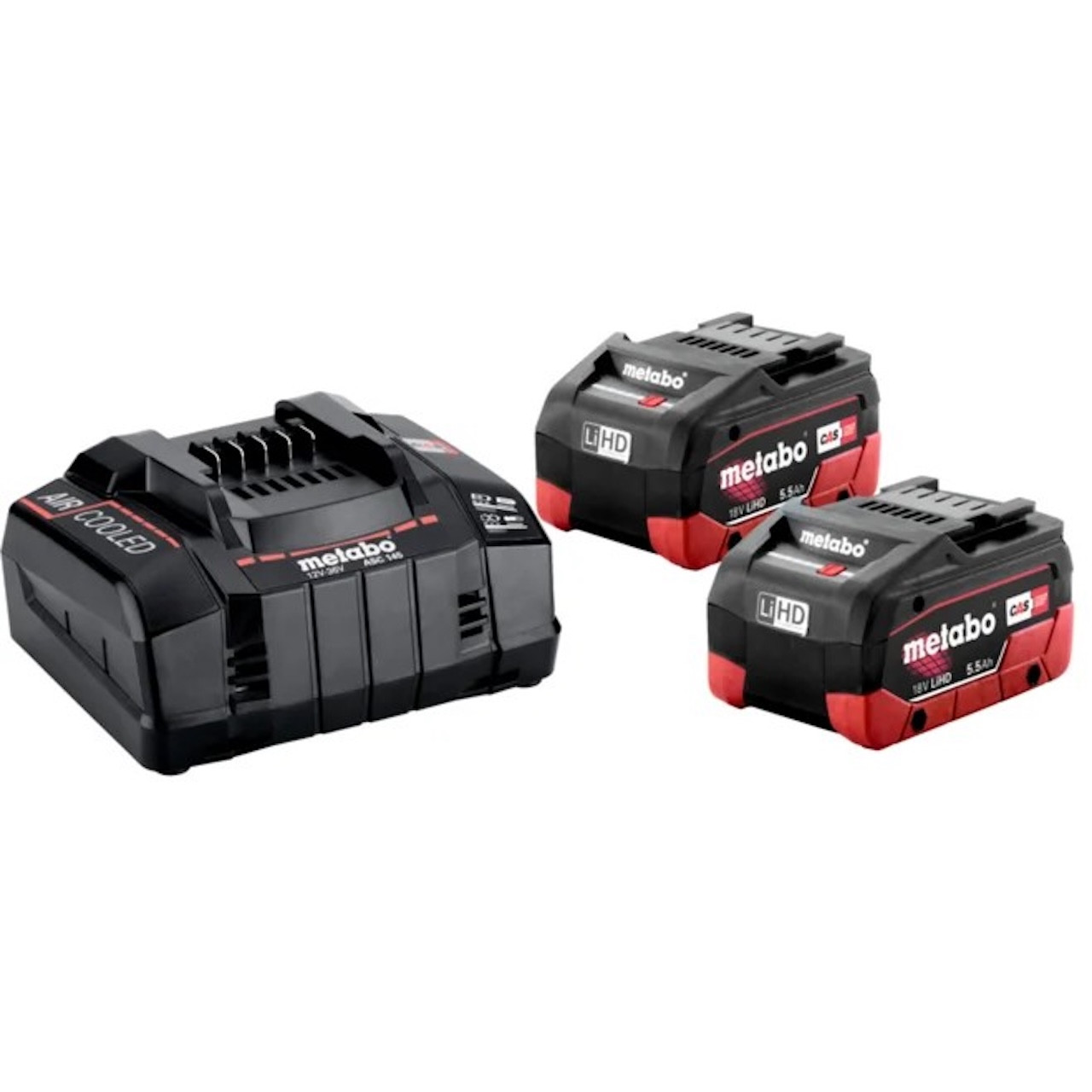 Pack batteries METABO 685122000 18 V 55 Ah Kit 2x55 Ah + chargeur LiHD - vue 3
