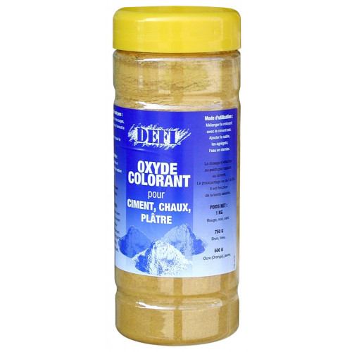 Colorant pour ciment jaune 500 g - OUTIFRANCE 