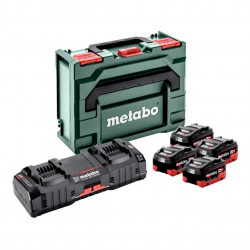 Pack énergie 18 V 4 Batterie 18V LiHD Chargeur Ultrarapide - 4x8Ah - batterie incluse de marque Metabo, référence: B10070700