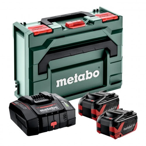 Pack énergie 18 V 2 Batteries 18V + chargeur ultrarapide - Coffret metaBOX - batterie incluse - Metabo