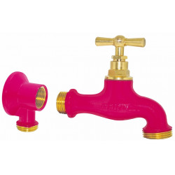 Robinet d’arrosage Boutté en laiton rose - entrée mâle 15 x 21 et sortie mâle 20 x 27 de marque BOUTTE, référence: J10075300