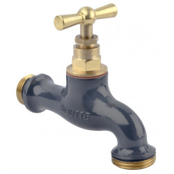 Robinet d’arrosage Boutté bicolore ardoise - entrée 15 x 21 et nez 20 x 27 de marque BOUTTE, référence: J10075600