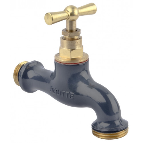 Robinet d’arrosage Boutté bicolore ardoise - entrée 15 x 21 et nez 20 x 27 - BOUTTE