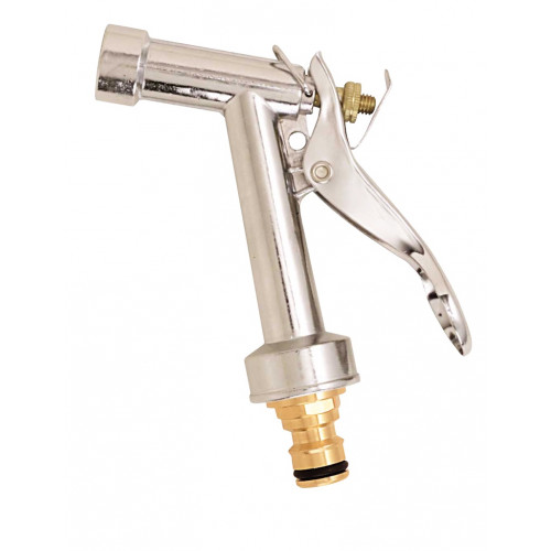 Pistolet d’arrosage standard Boutté petit modèle - métal chromé avec raccord rapide laiton - BOUTTE