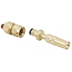 Kit lance et raccord automatique Boutté D15 - lance en laiton à jet réglable de marque BOUTTE, référence: J10077700