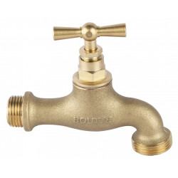 Robinet à clapet M15x21-M15x21 en laiton - sans raccord au nez de marque BOUTTE, référence: J10078400