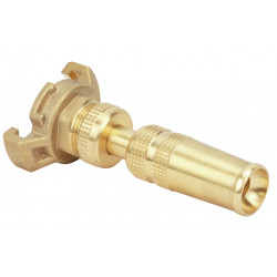 Lance gros débit F20x27 en laiton - raccord express avec jet réglable de marque BOUTTE, référence: J10080400